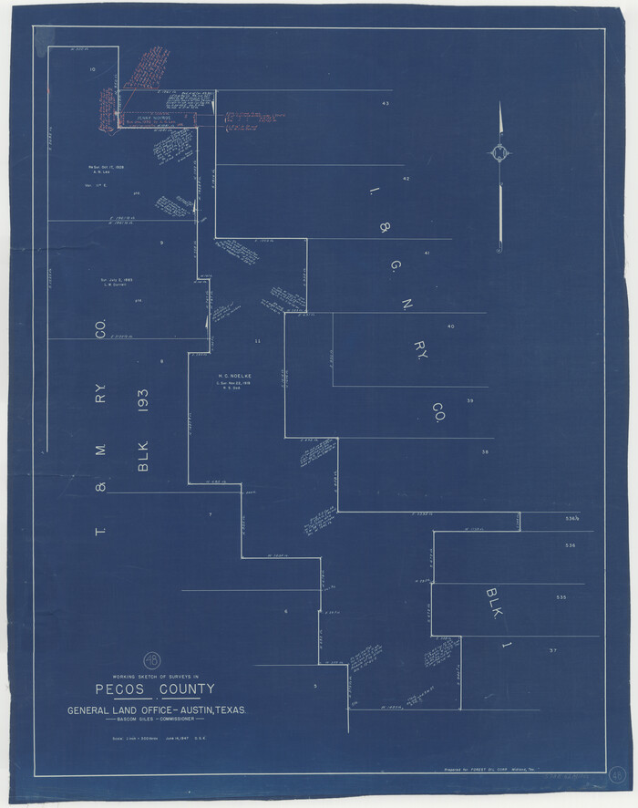 71520, Pecos County Working Sketch 48, General Map Collection