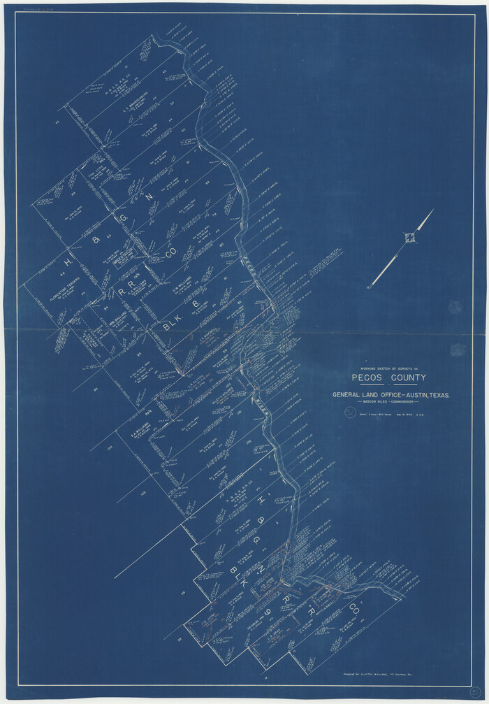 71524, Pecos County Working Sketch 52, General Map Collection