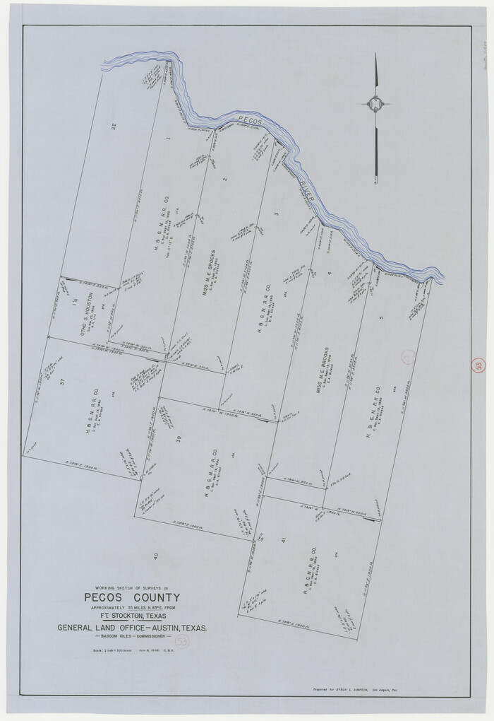 71525, Pecos County Working Sketch 53, General Map Collection