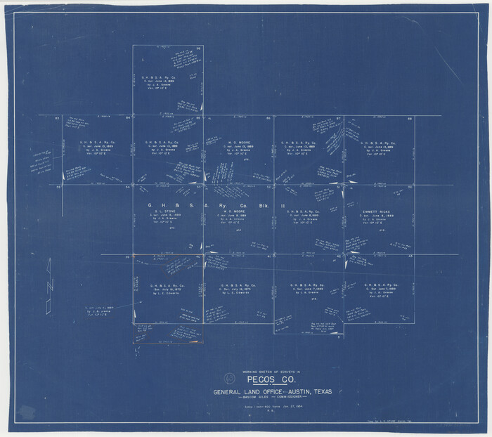 71535, Pecos County Working Sketch 63, General Map Collection