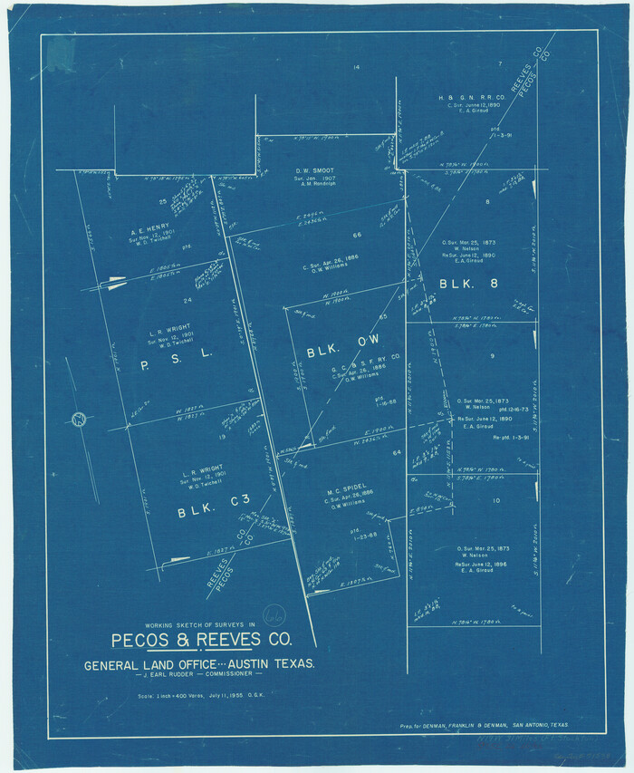 71538, Pecos County Working Sketch 66, General Map Collection