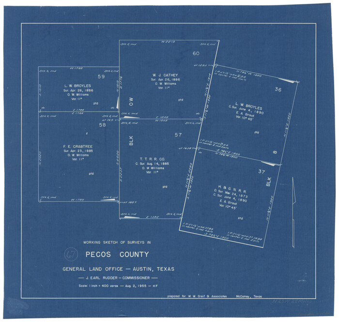 71539, Pecos County Working Sketch 67, General Map Collection
