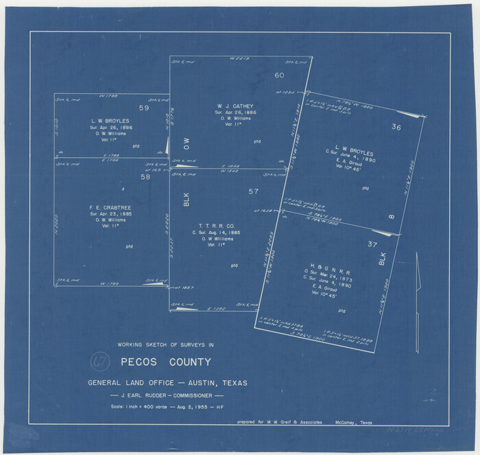 71539, Pecos County Working Sketch 67, General Map Collection