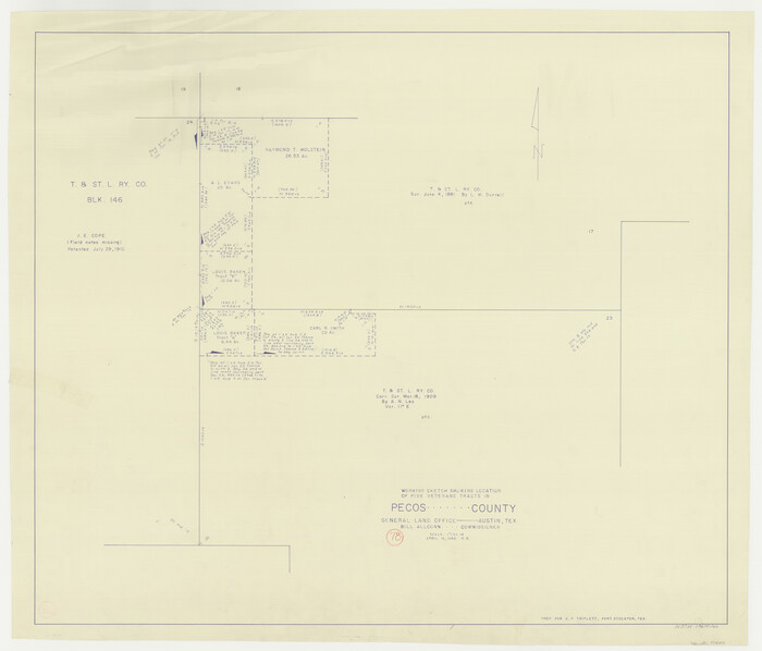 71550, Pecos County Working Sketch 78, General Map Collection