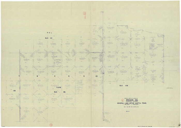 71553, Pecos County Working Sketch 81, General Map Collection
