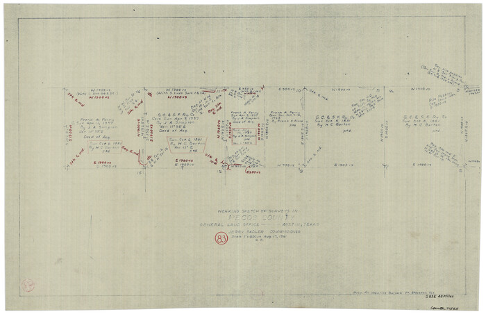 71555, Pecos County Working Sketch 83, General Map Collection
