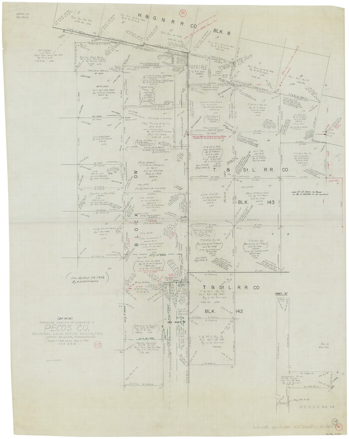 71557, Pecos County Working Sketch 85, General Map Collection
