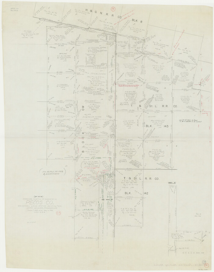 71557, Pecos County Working Sketch 85, General Map Collection