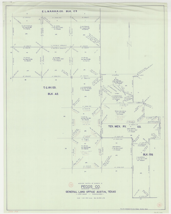 71560, Pecos County Working Sketch 88, General Map Collection