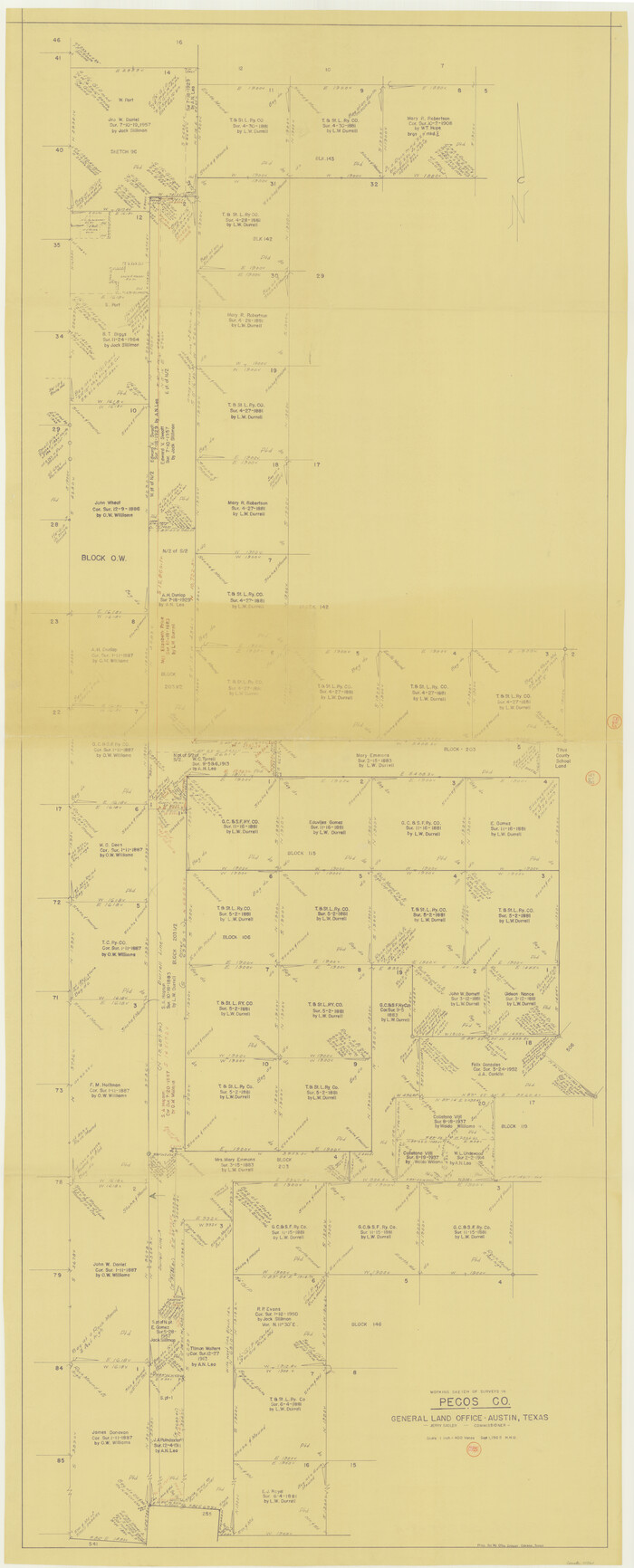 71561, Pecos County Working Sketch 89.5, General Map Collection
