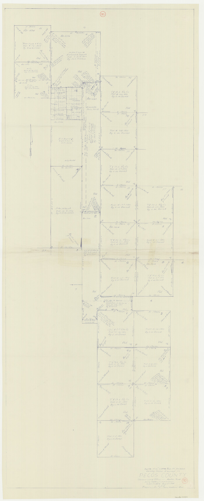 71562, Pecos County Working Sketch 90, General Map Collection