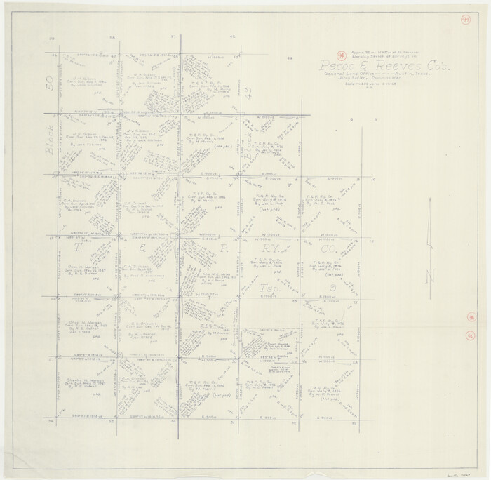 71567, Pecos County Working Sketch 94, General Map Collection