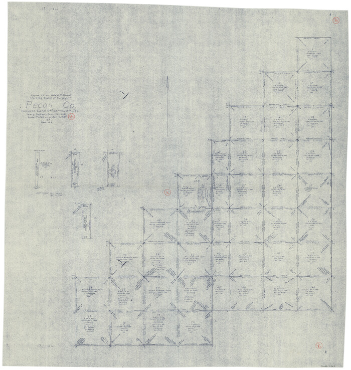 71569, Pecos County Working Sketch 96, General Map Collection
