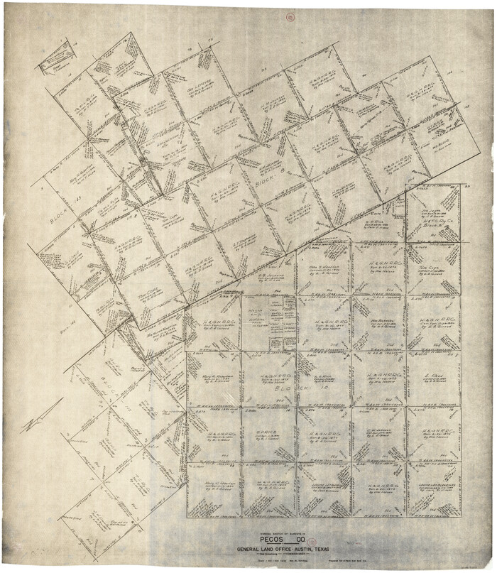 71578, Pecos County Working Sketch 105, General Map Collection