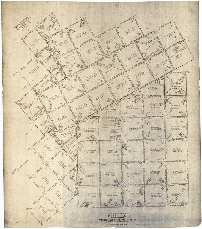 71578, Pecos County Working Sketch 105, General Map Collection