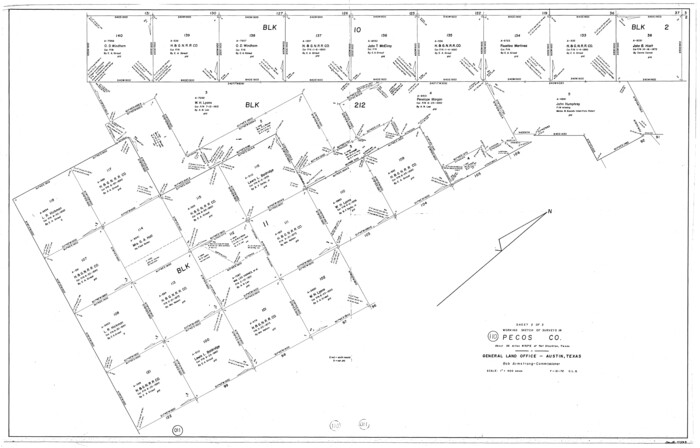 71583, Pecos County Working Sketch 110, General Map Collection