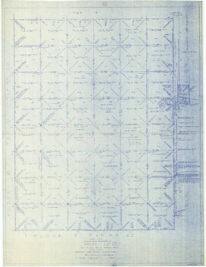 71585, Pecos County Working Sketch 112, General Map Collection