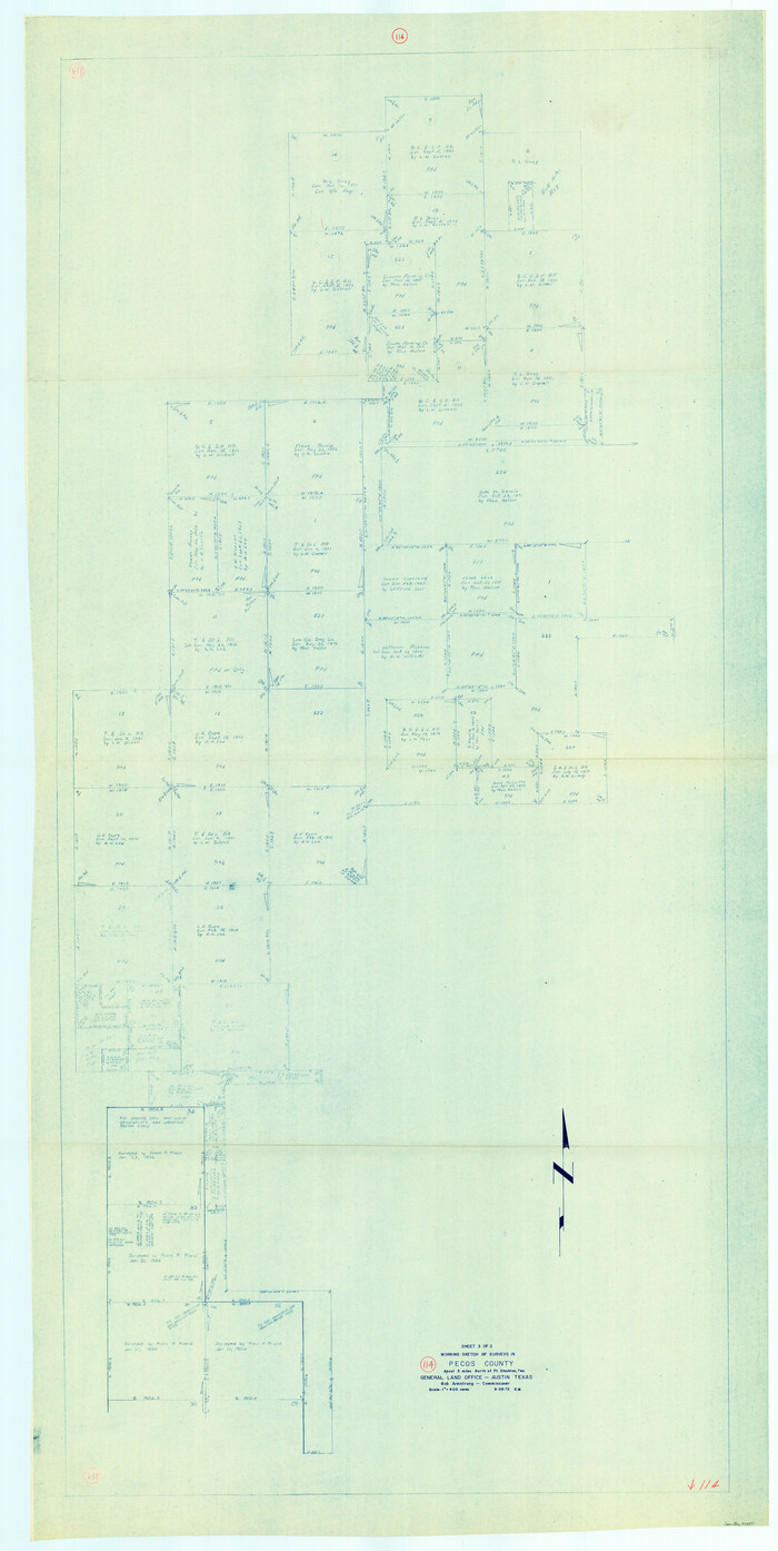 71587, Pecos County Working Sketch 114, General Map Collection