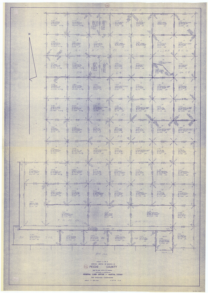 71589, Pecos County Working Sketch 116, General Map Collection