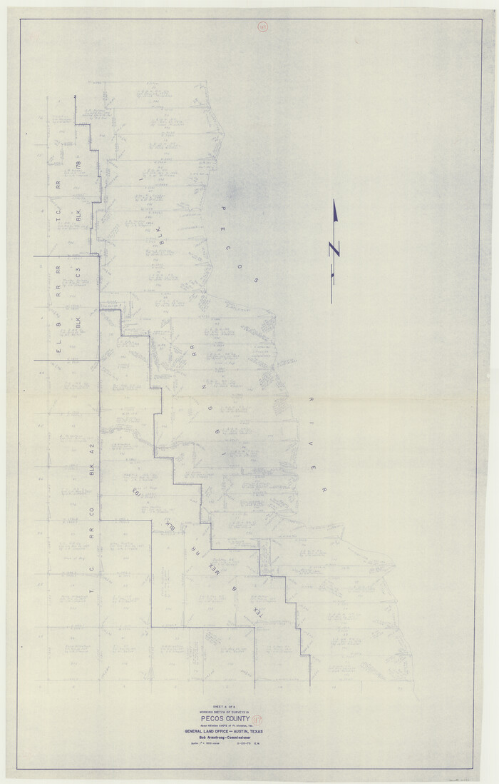 71590, Pecos County Working Sketch 117, General Map Collection