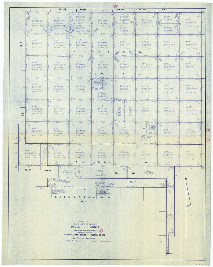 71591, Pecos County Working Sketch 118, General Map Collection