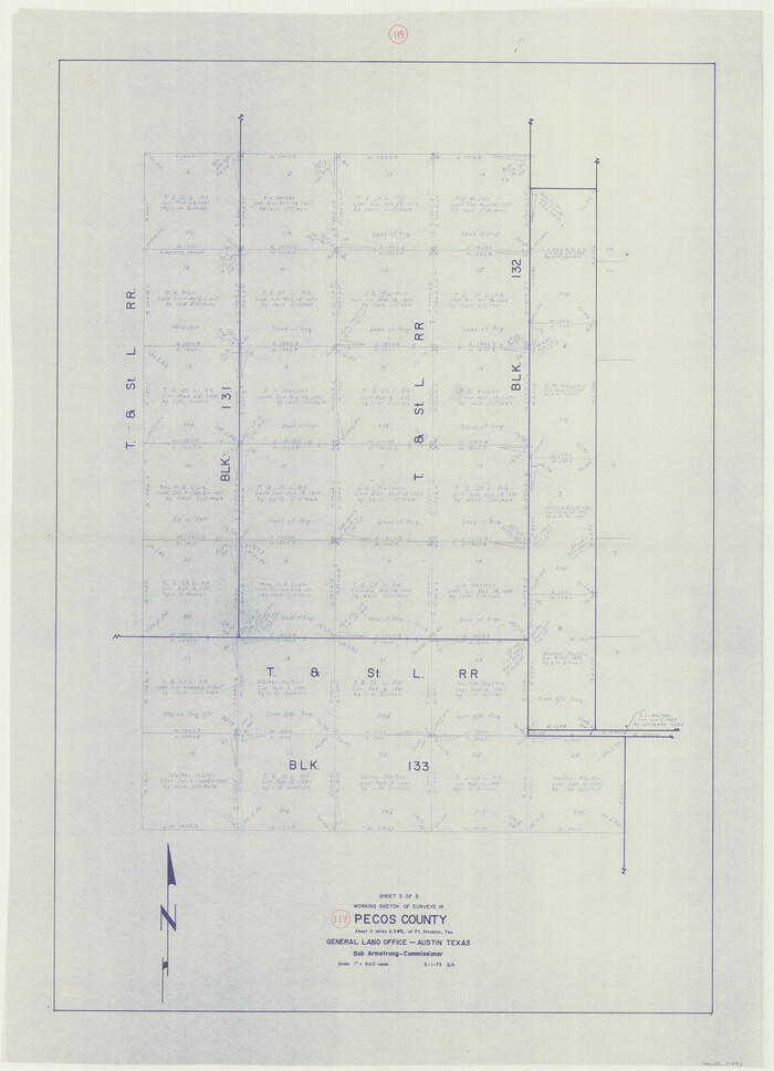 71592, Pecos County Working Sketch 119, General Map Collection
