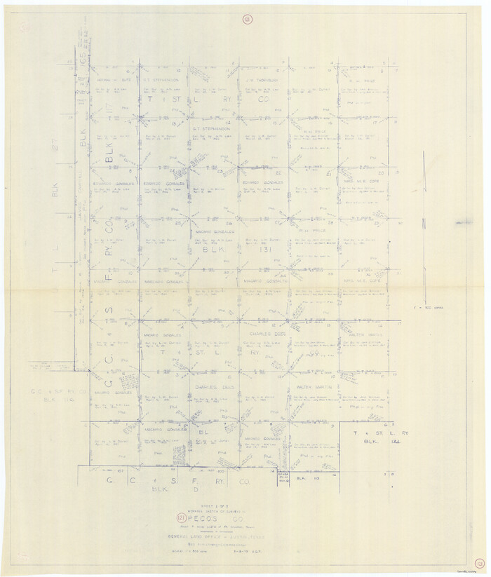 71594, Pecos County Working Sketch 121, General Map Collection