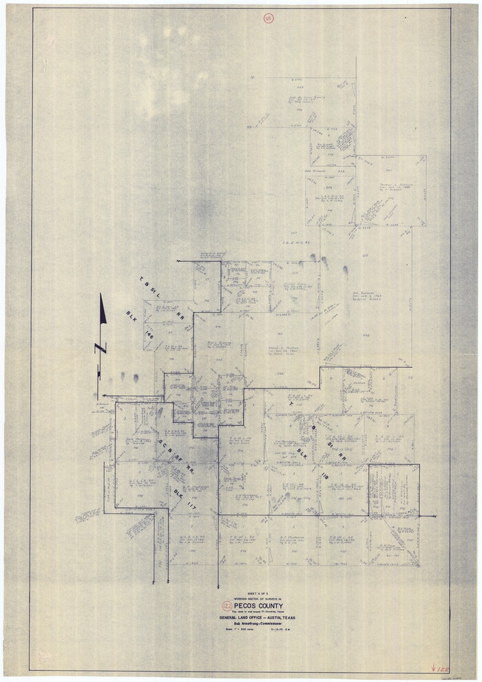 71595, Pecos County Working Sketch 122, General Map Collection