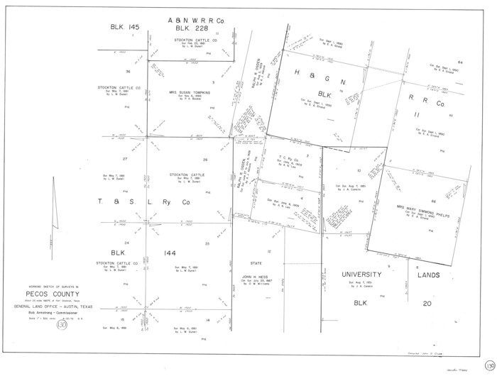 71604, Pecos County Working Sketch 130, General Map Collection