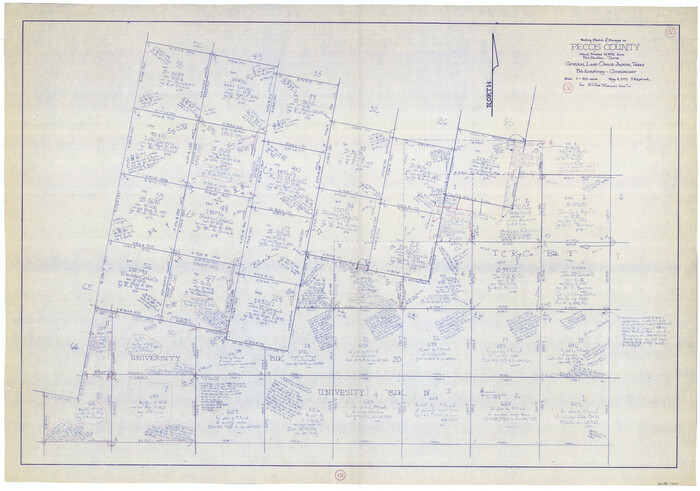 71606, Pecos County Working Sketch 132, General Map Collection