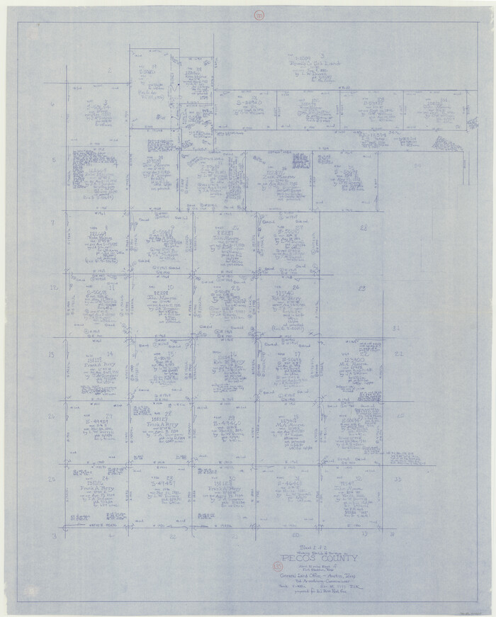 71609, Pecos County Working Sketch 135, General Map Collection
