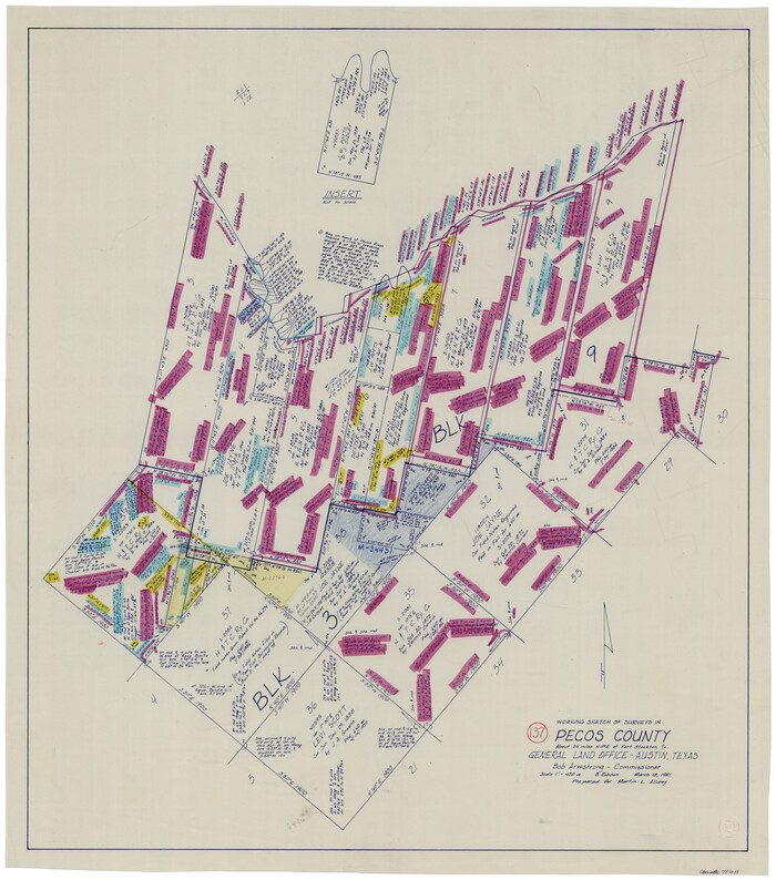 71611, Pecos County Working Sketch 137, General Map Collection
