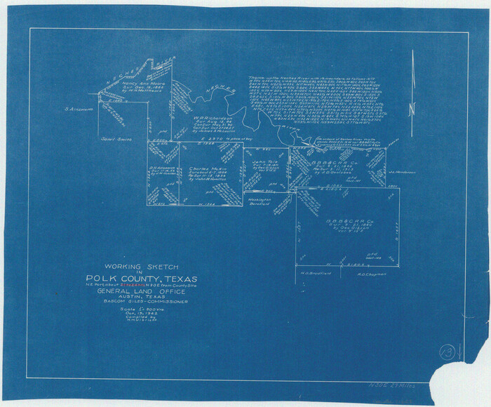 71628, Polk County Working Sketch 13, General Map Collection