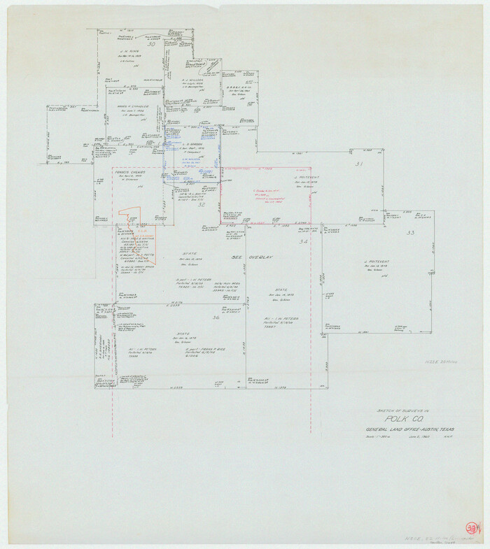 71649, Polk County Working Sketch 33a, General Map Collection