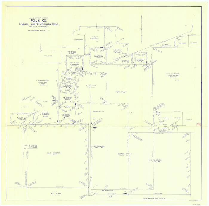 71651, Polk County Working Sketch 34, General Map Collection
