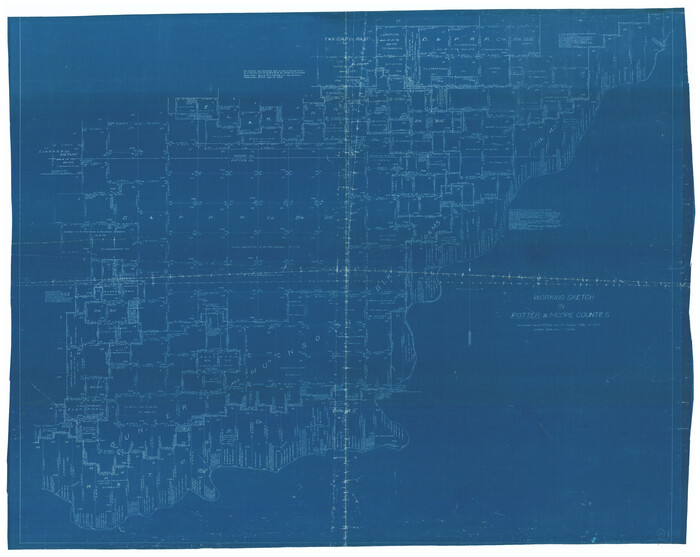 71662, Potter County Working Sketch 2, General Map Collection