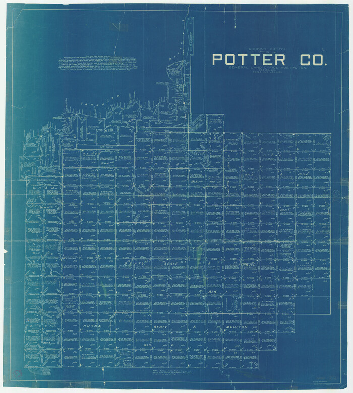 71665, Potter County Working Sketch 5, General Map Collection