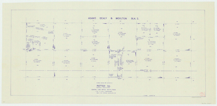 71667, Potter County Working Sketch 7, General Map Collection