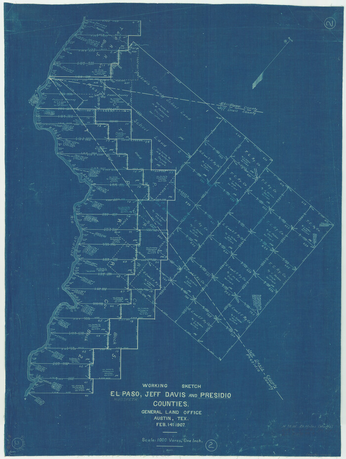 71676, Presidio County Working Sketch 2, General Map Collection