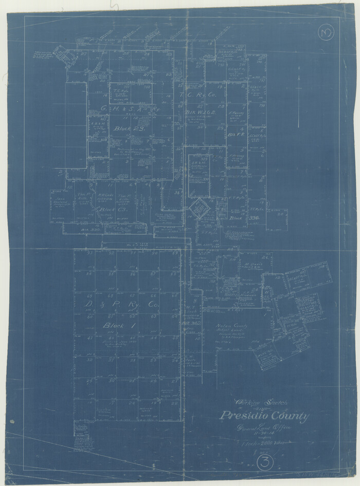 71677, Presidio County Working Sketch 3, General Map Collection