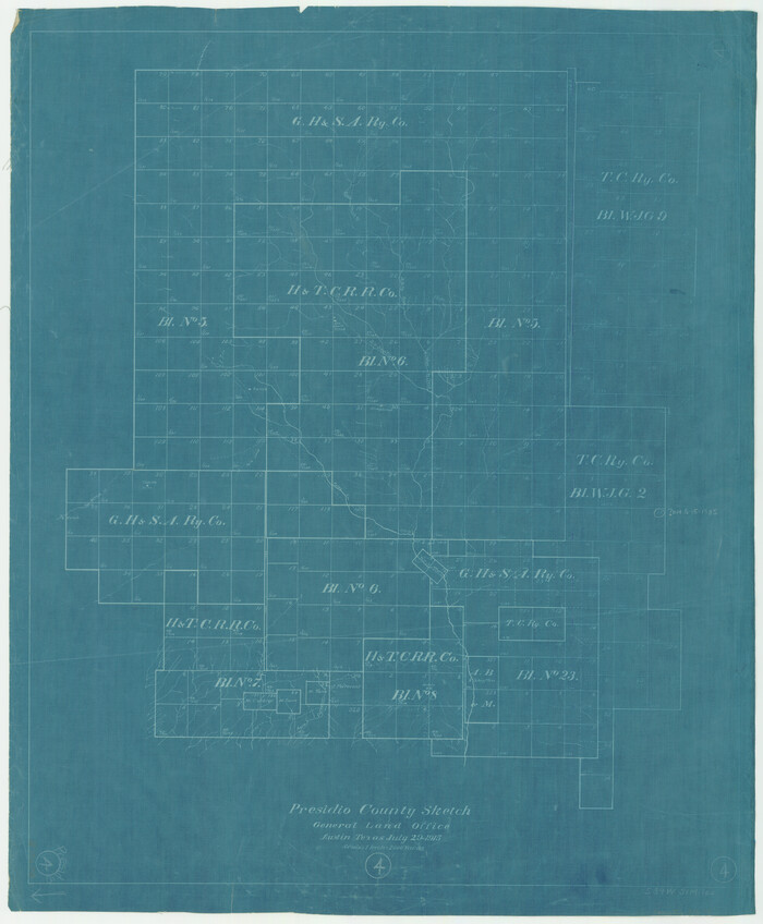 71678, Presidio County Working Sketch 4, General Map Collection