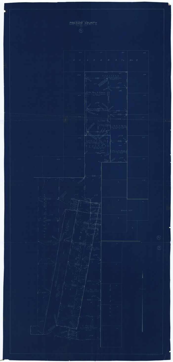 71682, Presidio County Working Sketch 8, General Map Collection