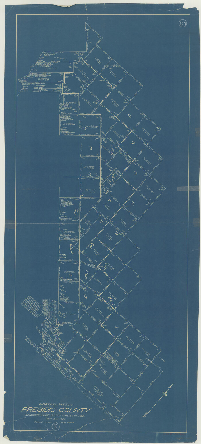 71683, Presidio County Working Sketch 9, General Map Collection
