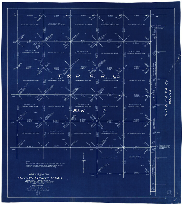 71686, Presidio County Working Sketch 11, General Map Collection
