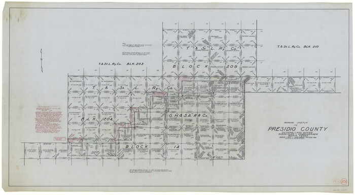 71688, Presidio County Working Sketch 12a, General Map Collection