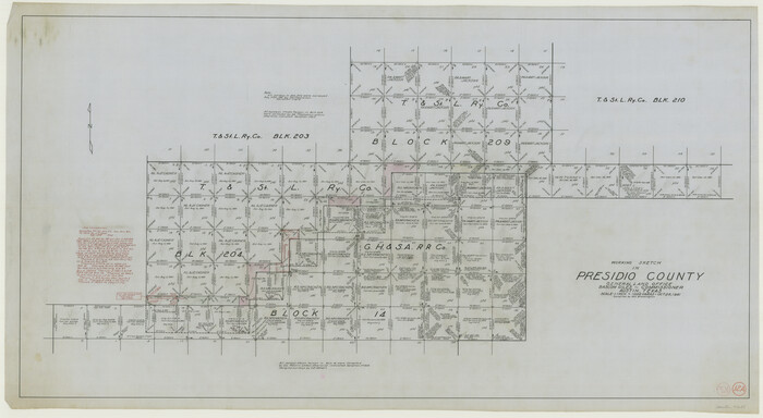 71688, Presidio County Working Sketch 12a, General Map Collection