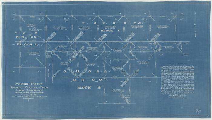 71693, Presidio County Working Sketch 17, General Map Collection