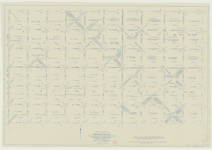 71697, Presidio County Working Sketch 21, General Map Collection