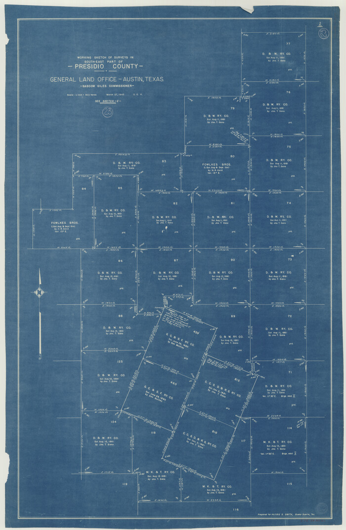 71699, Presidio County Working Sketch 23, General Map Collection