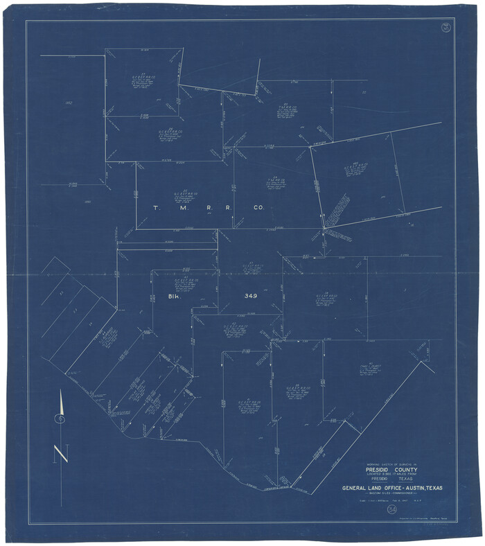 71711, Presidio County Working Sketch 34, General Map Collection
